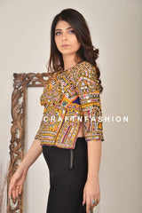 Blusa Kutch Boho con espejos