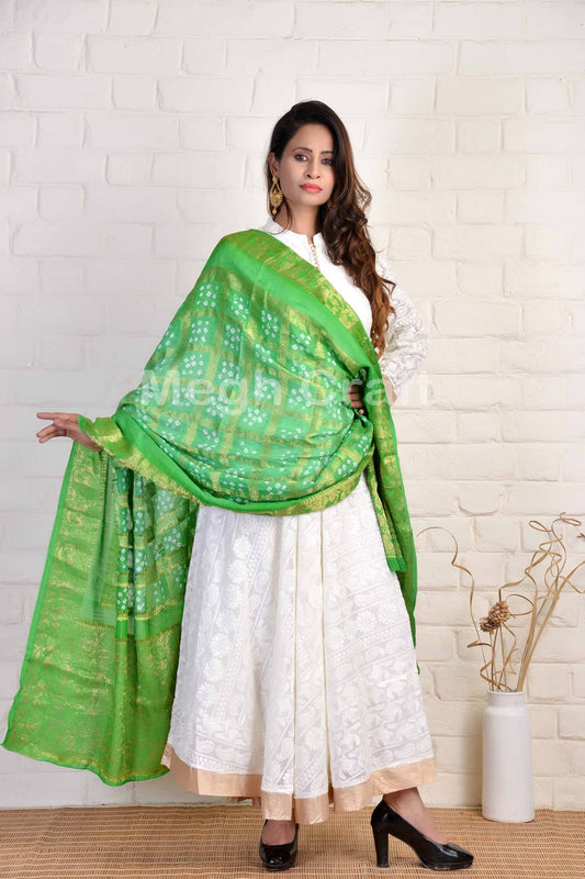 Bandhni Dupatta en soie