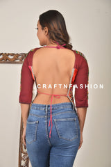 Blusa de trabajo Kutch Mirror de diseñador