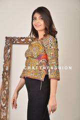 Backless Mirror work Kutch Blouse