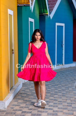 Vestido Rosa De Moda De Verano