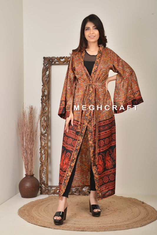 Robe kimono japonaise à motif cachemire