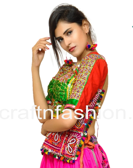 Hand Crafted Tribal work Blouse