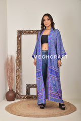 Blue Body Coverup Kimono Robe