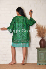 Women Fringe Short Kimono