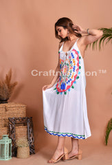 Vestido bordado blanco