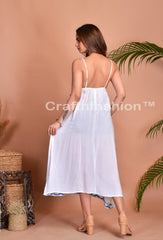 Vestido bordado blanco