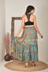 Bohemian Silk Skirt