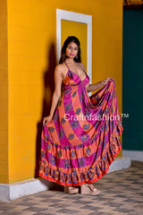 Robe Maxi Sari Vintage Indienne