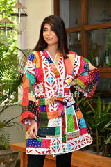 Robe kimono cousue Kantha