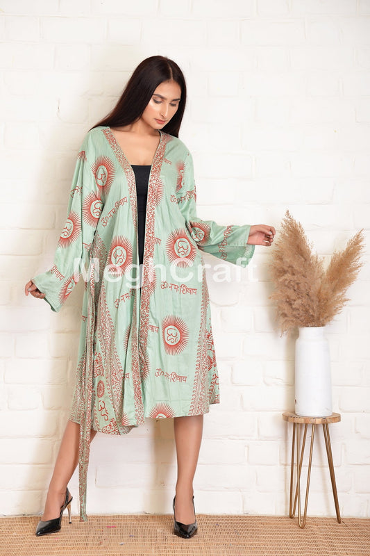 Fabulous Om Printed Kimono