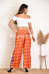 pantalon sari en soie vintage