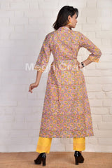 Tunique longue Kurti de créateur Paisley