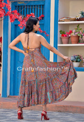 Recycled Silk Maxi Dress