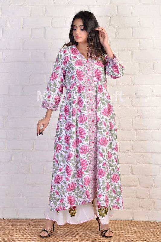 Designer Floral Aline Kurti