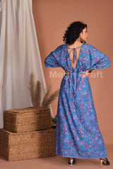 Robe fendue en soie Resort Wear