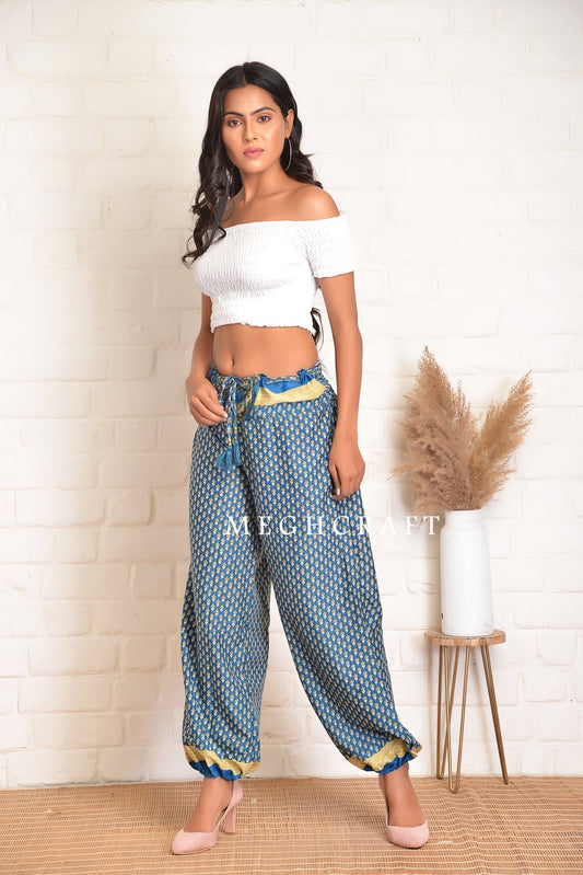 Upcyled Sari Silk Harem Pant