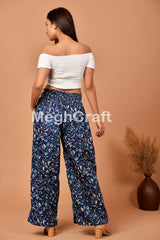 Pantalon Sari en soie vintage avec ceinture