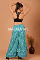 Bohemian Slit Pant With Belt