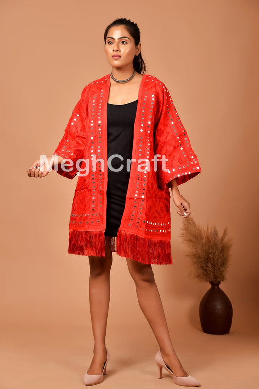 Veste Brodée Femme Kimono