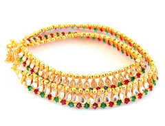 Pearl Kundan Anklets