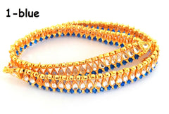 Bracelets de cheville Kundan en perles