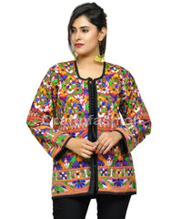 Chaqueta Boho bordada a mano