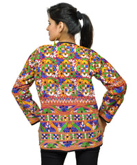 Chaqueta Boho bordada a mano