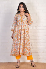 Vestido formal bohemio amarillo Kurti