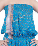 Women Blue Silk Jumpsuit