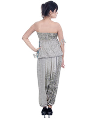 Resort Wear Gray Jumpsuit