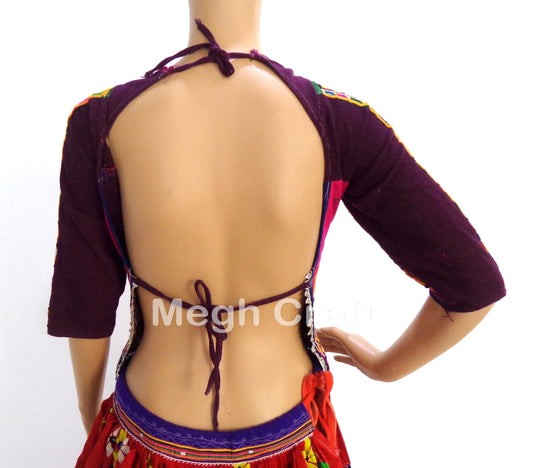 Banjara Kutch mirror work blouse