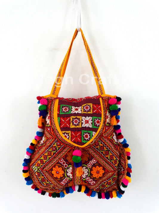 Mirror Work Gujarati HandBag