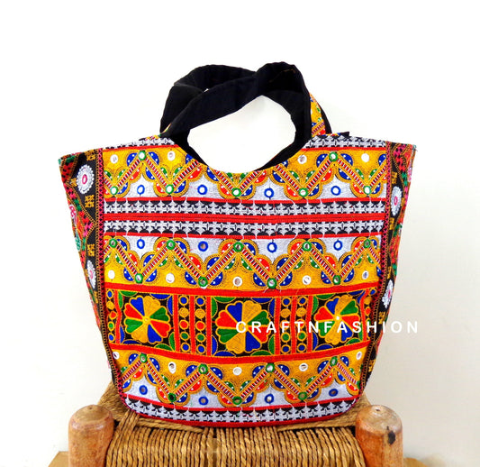 Bohemian Patchwork Tote Bag