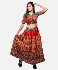 Boho Gypsy Embroidery Kutch Skirt