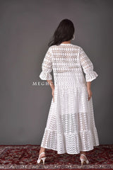 Schiffli Embroidered Cutwork Dress