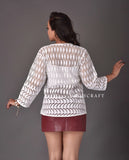 Summer Wear Schiffli Top