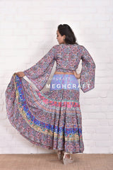 Spanish Long Skirt Top Set