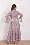 Bohemian Silk Wrap Dress