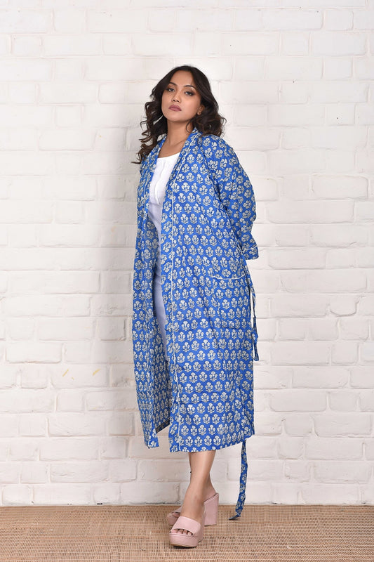 Cotton Block Printed Kimono