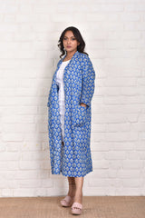 Cotton Block Printed Kimono