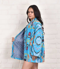 Ikat Winter Valvet Jacket Kimono