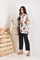 Winter Fashion Floral Valvet Jacket