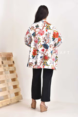 Winter Fashion Floral Valvet Jacket