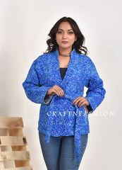 Women Silk Quilted Jacket