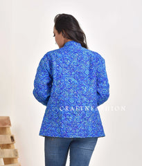 Chaqueta acolchada de seda para mujer