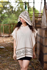 Hemp Cotton Hoodie Poncho