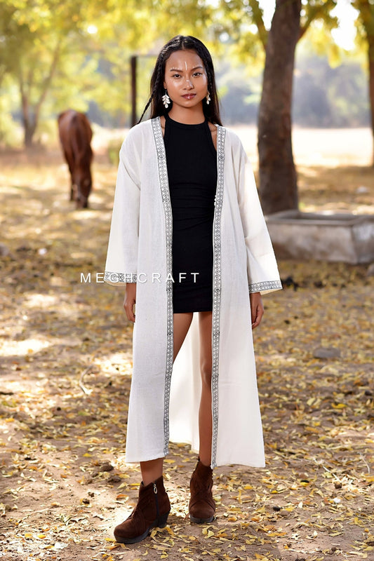 Hemp Cotton Long Kimono Robe