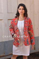 Chaqueta Acolchada De Seda Boho Fashion