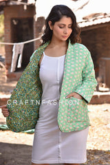 Silk Reversible Quilted Jacket